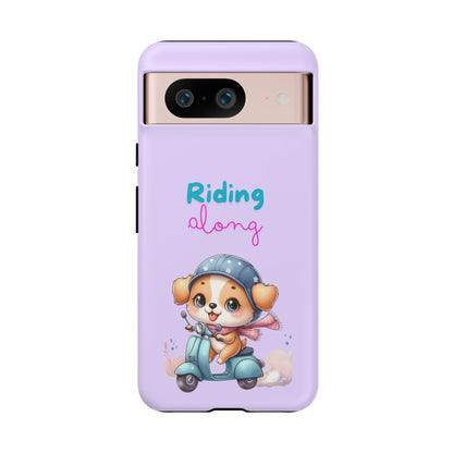 Purple Puppy Phone Case - for Apple, Samsung, and Google Phones