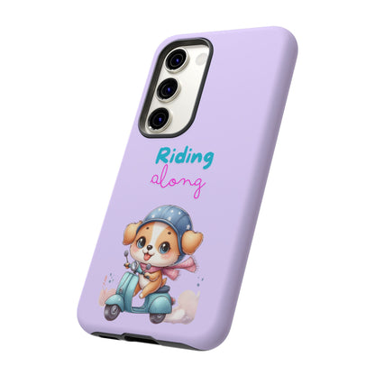 Purple Puppy Phone Case - for Apple, Samsung, and Google Phones